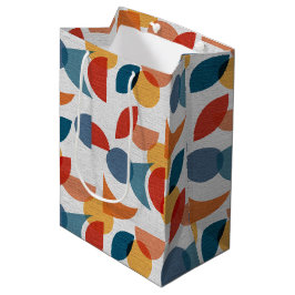 Helder geometrisch retro Abstract Mideeuwse Modern Medium Cadeauzakje