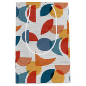 Helder geometrisch retro Abstract Mideeuwse Modern Medium Cadeauzakje (Voorkant)