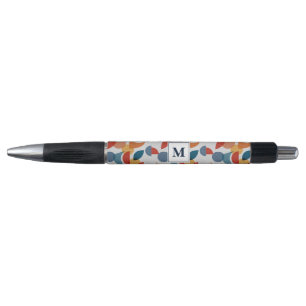 Helder geometrisch retro Abstract Mideeuwse Modern Pen