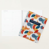 Helder geometrisch retro Abstract Mideeuwse Modern Planner (Display)