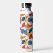 Helder geometrisch retro Abstract Mideeuwse Modern Waterfles (Rechts)