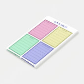 Helder gepersonaliseerde takenlijst post-it® notes (Schuin)