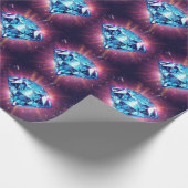 Helder Gepixeliseerde Diamant Cadeaupapier (Hoek)