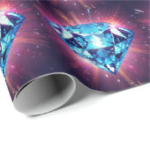 Helder Gepixeliseerde Diamant Cadeaupapier (Rol Hoek)