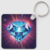 Helder Gepixeliseerde Diamant Sleutelhanger (Achterkant)