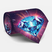 Helder Gepixeliseerde Diamant  Stropdas (Opgerold)