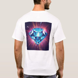 Helder Gepixeliseerde Diamant T-shirt