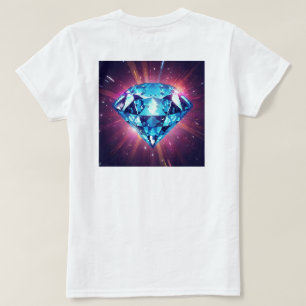 Helder Gepixeliseerde Diamant T-shirt