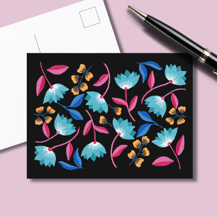 Helder geschilderd abstract briefkaart