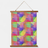 Helder geschilderde Abstracte Patronen Digitale Ku Hangend Wandkleed (Voorkant 2)