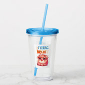 Helder gevoel acryl drinkbeker (Achterkant)