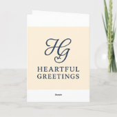 Helder gevouwen verjaardagskaart bedankkaart (Achterkant)