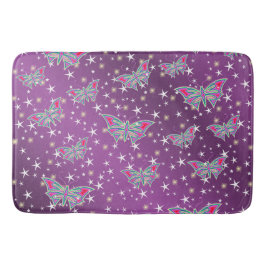 helder, glanzend, vlinder, exclusief + patroon, badmat