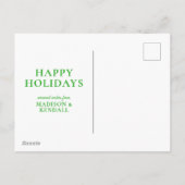 Helder & Glanzende Krans Feestdagenkaart (Achterkant)