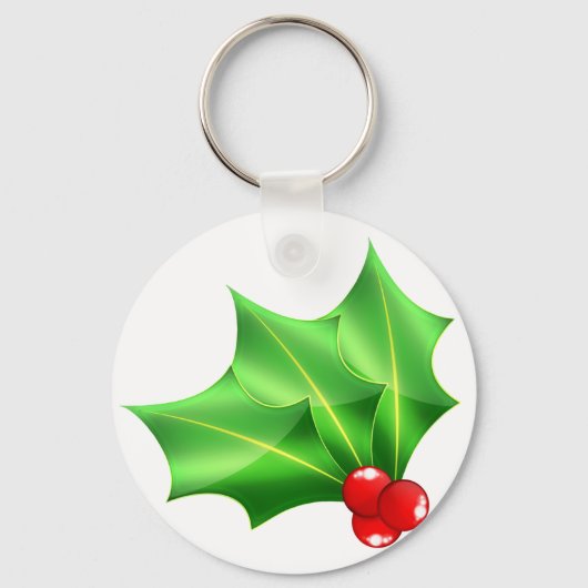 Helder_glas_hollies Sleutelhanger (Voorkant)