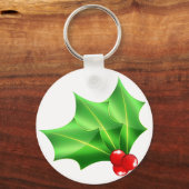 Helder_glas_hollies Sleutelhanger (Voorkant)