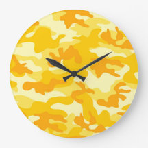 Helder Golden Gele Camo Decor Colorful