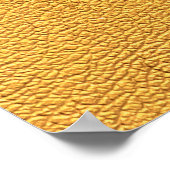 Helder goud leer: getextureerde achtergrond poster (Hoek)