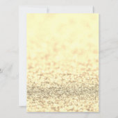 Helder goud sparkles bling Sweet 16 elegant script Kaart (Achterkant)