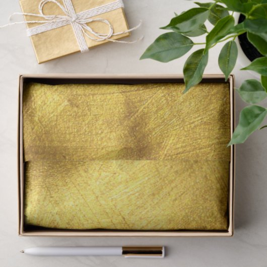 Helder goud verf streken tissuepapier (Geschenk)