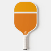 Helder goudgeel wit Oranje kleurenblok Pickleball Paddle (Achterkant)