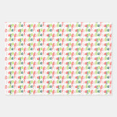Helder grillig kerstvakantie inpakpapier vel (Voorkant 3)