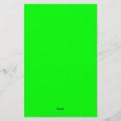 Helder groen briefpapier (Achterkant)