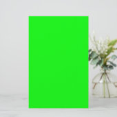 Helder groen briefpapier (Staand voorkant)