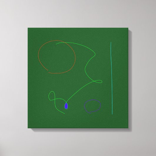 Helder Groen Canvas Afdruk (Voorkant)