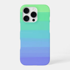 Helder groen en blauw verloop iPhone 16 pro hoesje