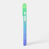 Helder groen en blauw verloop iPhone hoesje (Linkerkant)