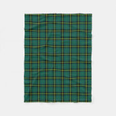 Helder groen geruite Duffy Tartan Fleece Deken (Voorkant)