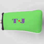 Helder groen golfheadcover (Voorkant)