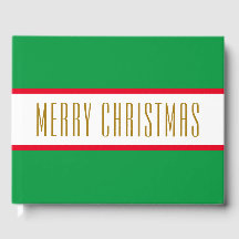 Helder Groen Rood Wit Strepen MERRY CHRISTMAS