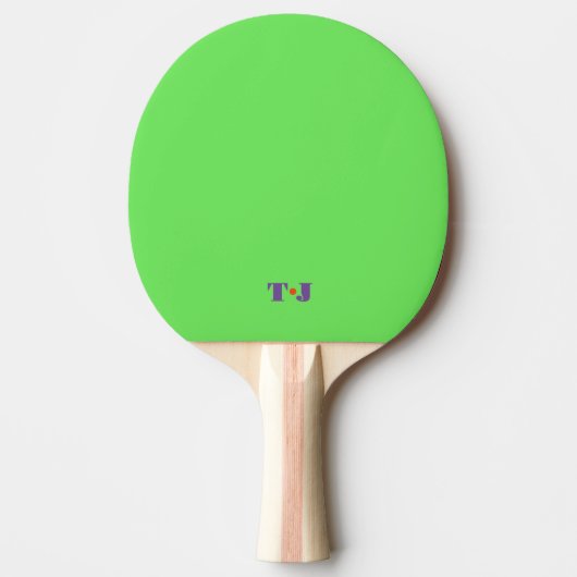 Helder groen tafeltennisbatje (Voorkant)
