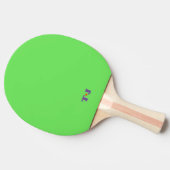 Helder groen tafeltennisbatje (Zijkant)