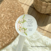 Helder groen tropisch pampasgras  ronde sticker