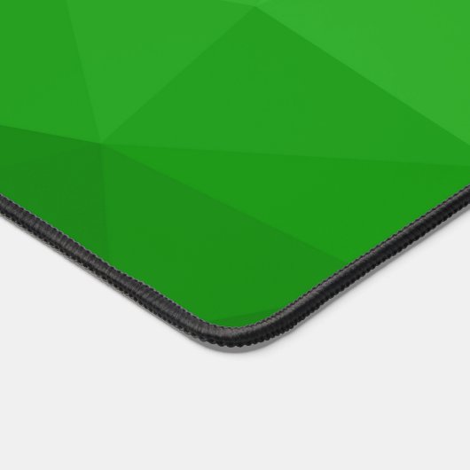 Helder groen verloop geometrisch maaspatroon bureaumat (Hoek)