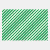 Helder Groen & Wit Gecoördineerde Kerstmis Inpakpapier Vel (Voorkant 3)