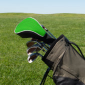 Helder Groene Bamboe Hood Grain Kijk er uit Golfheadcover (Insitu)