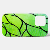 Helder groene tinten creatief bladpatroon Case-Mate iPhone case (Achterkant (horizontaal))