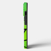 Helder groene tinten creatief bladpatroon Case-Mate iPhone case (Achterkant / Links)