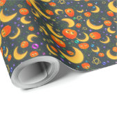 Helder Halloween Kinder partij inpakpapier (Rol Hoek)