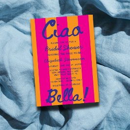 Helder handgeschreven Italiaans Sunset Vrijgezelle Kaart