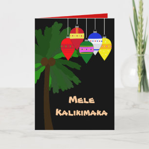 Helder Hawaiiaanse kerst Feestdagen Kaart