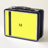 Helder hedendaags modern geel minimaal monogram (Achterkant)