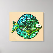 Helder hedendaags Vriendelijke Vis fine art print (Voorkant)