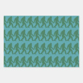 Helder Heet Roze, Koraal, Turquoise Bigfoot Inpakpapier Vel (Voorkant 3)