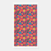 Helder heet roze polka dot patroon servet (Voorkant)