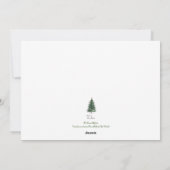 Helder herfstbomen in rood en oranje aquarel Ho Feestdagenkaart (Achterkant)